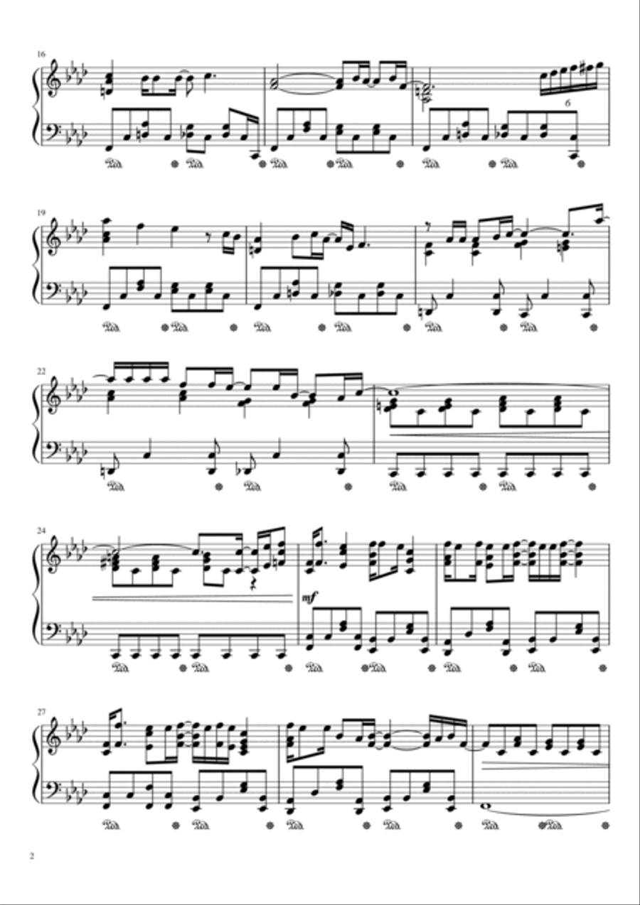 Dream On Piano Solo scores gallery preview page 2