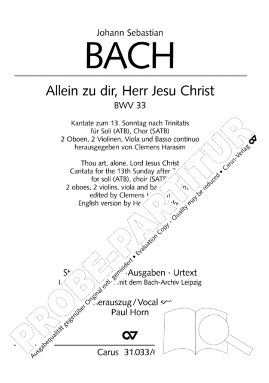 Lord Jesus Christ, in thee alone (Allein zu dir, Herr Jesu Christ) ATB scores gallery preview page 2