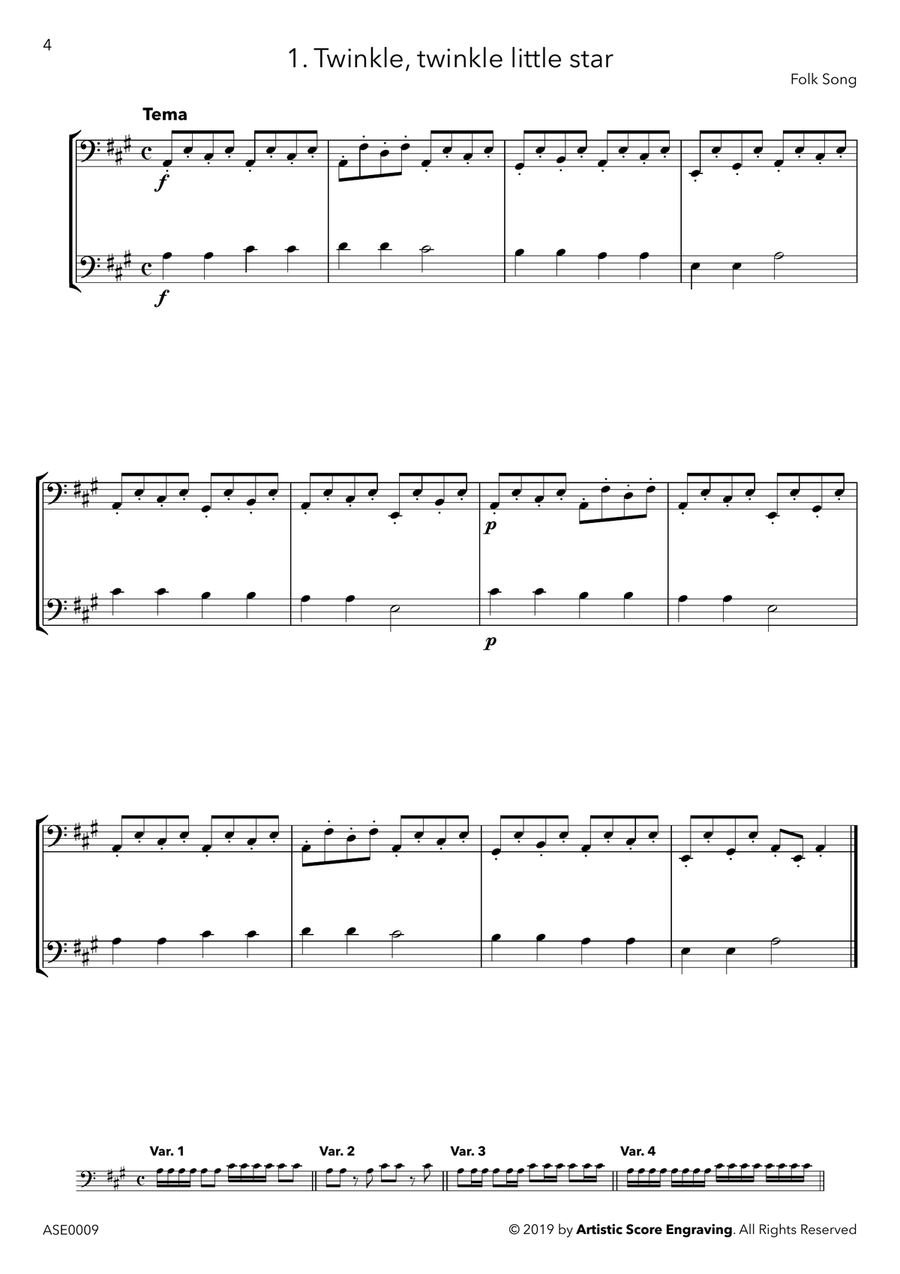 Suzuki Violin School - Volume 1 - Orchestral Cello Companion String Trio scores gallery preview page 4