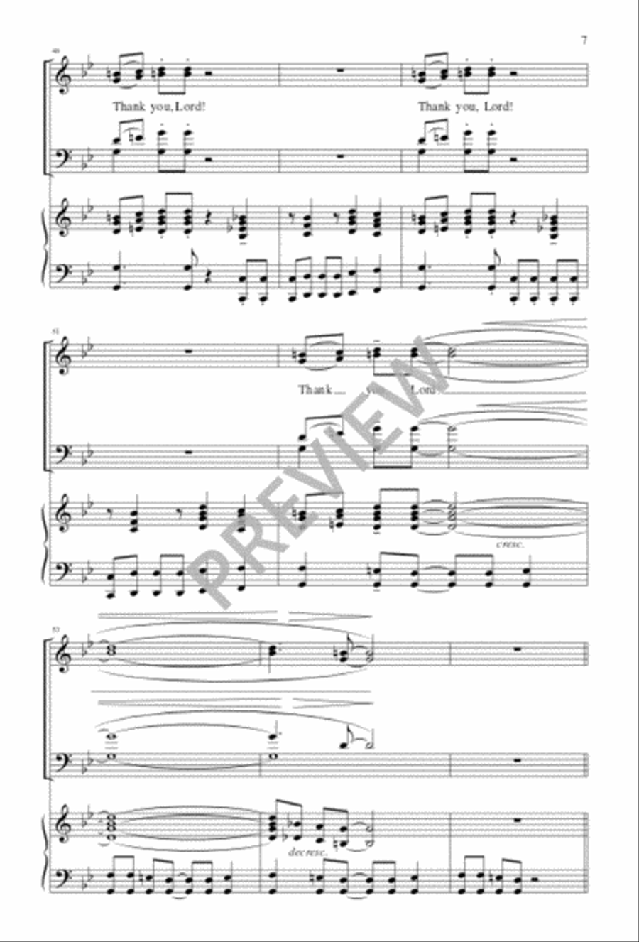 Thank You, Lord 4-Part scores gallery preview page 8