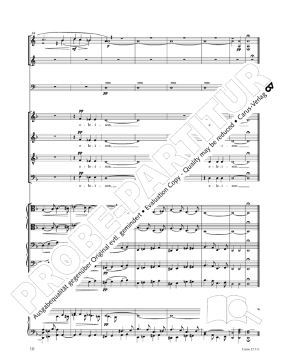 Requiem - church version (Requiem. Fassung mit kleinem Orchester) 4-Part scores gallery preview page 26