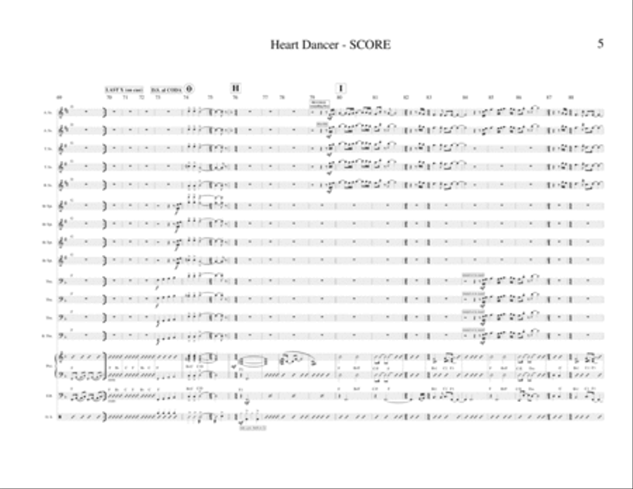 Heart Dancer (Jazz Band) Jazz Ensemble scores gallery preview page 5