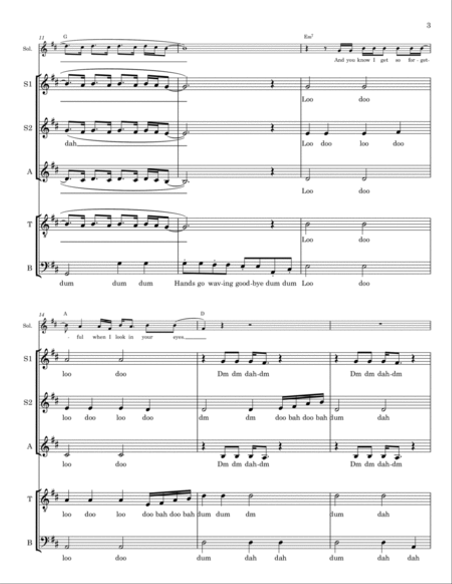 Where'd All The Time Go? 4-Part scores gallery preview page 3