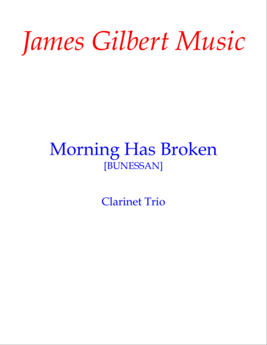 Morning Has Broken Woodwind Trio scores gallery preview page 1