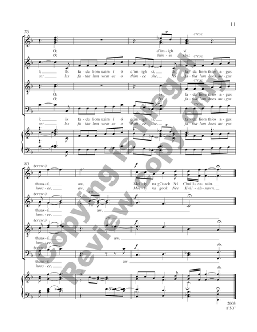 Molly na gCuach Ni Chuilleanain Divisi scores gallery preview page 12