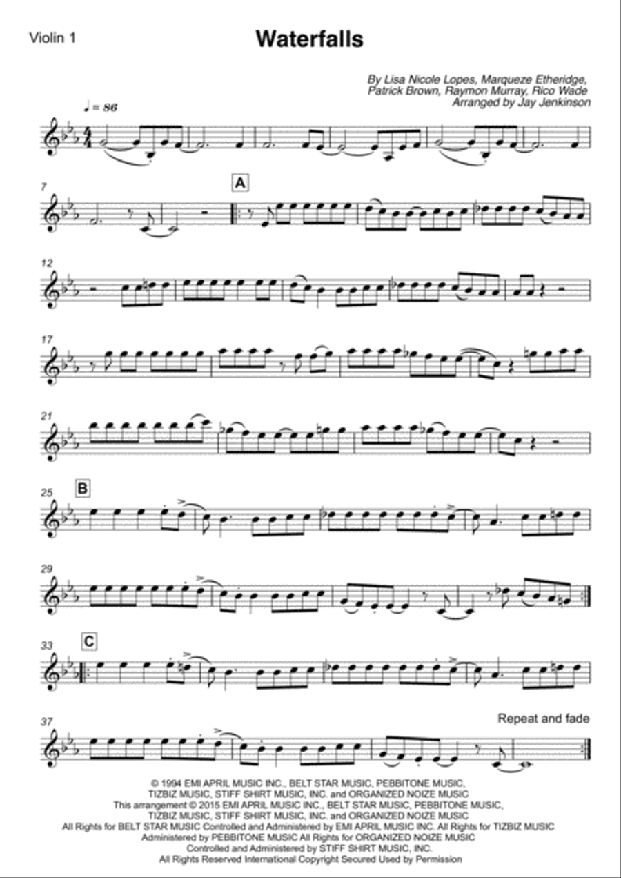 Waterfalls String Quartet scores gallery preview page 2