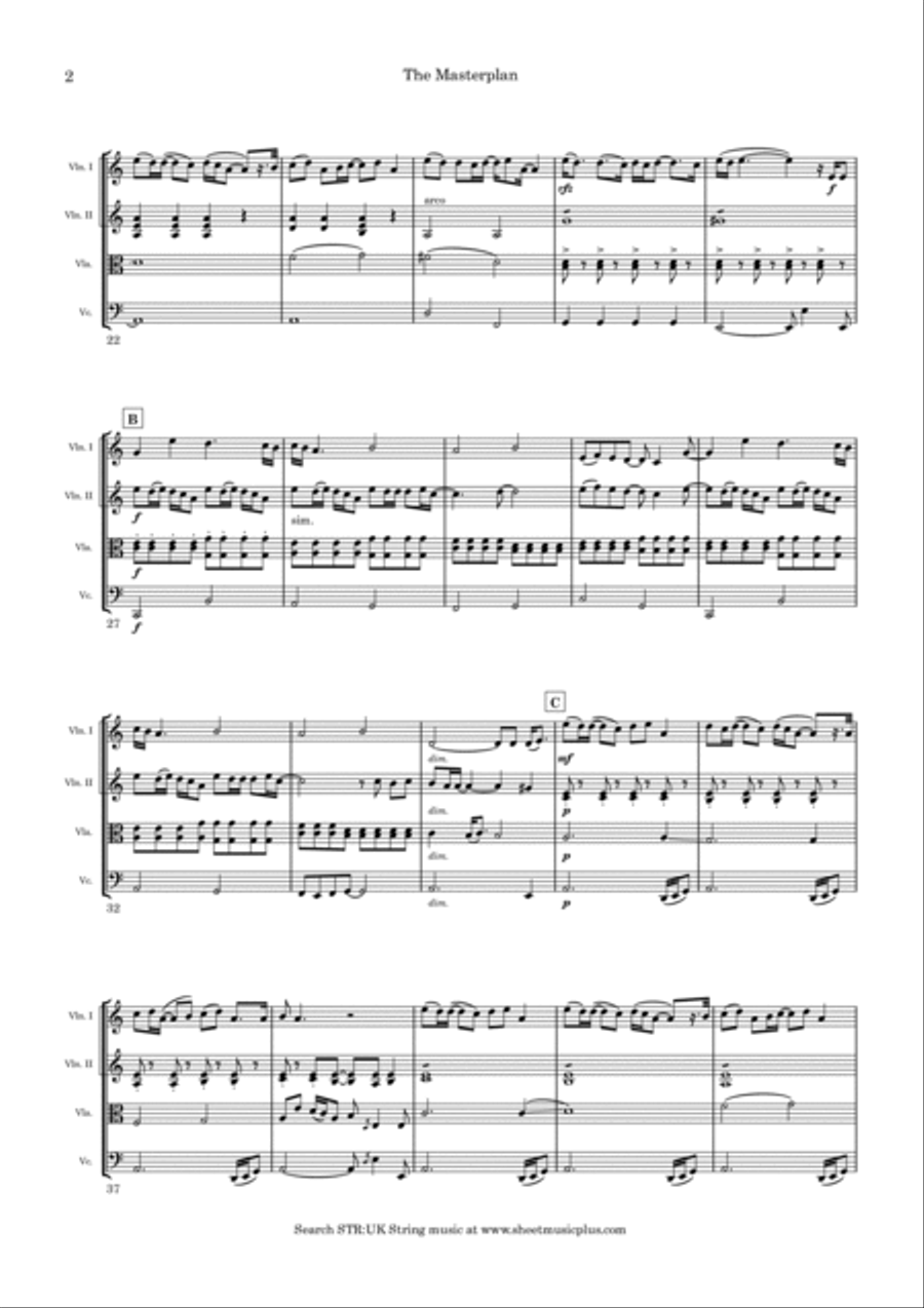 The Masterplan String Quartet scores gallery preview page 3