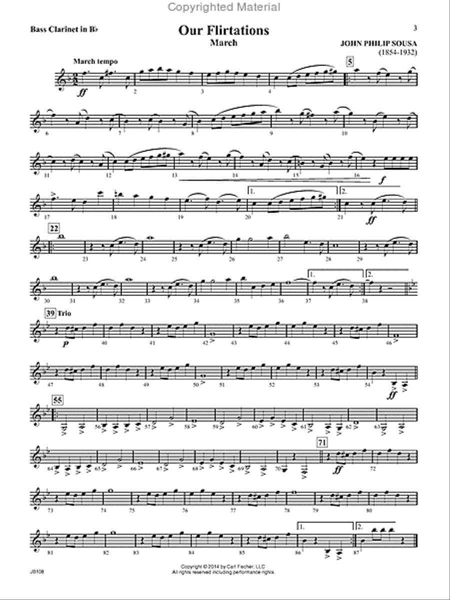 John Philip Sousa March Collection Concert Band scores gallery preview page 2
