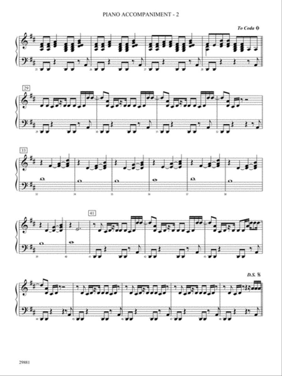 Clumsy (as recorded by Fergie on the album The Dutchess): Piano Accompaniment Orchestra scores gallery preview page 2