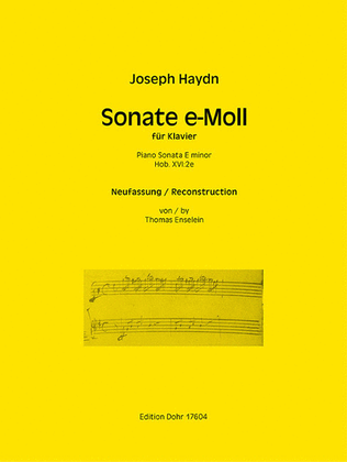 Piano Sonata E minor Hob.XVI:2e