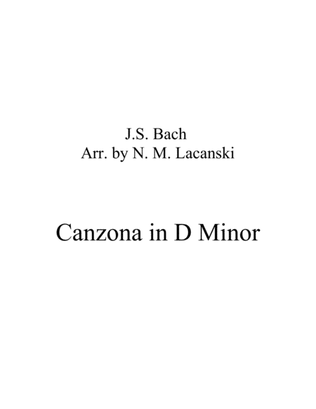 Book cover for Canzona in D Minor