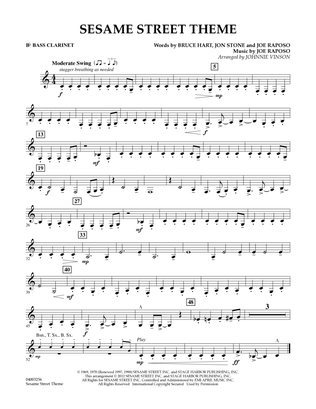Sesame Street Theme - Bb Bass Clarinet