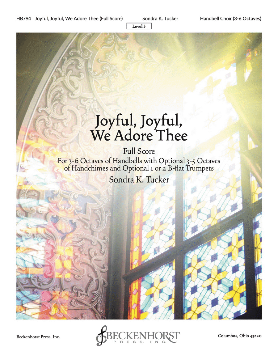 Joyful, Joyful, We Adore Thee - Tucker - full score 5-Octaves scores gallery preview page 1