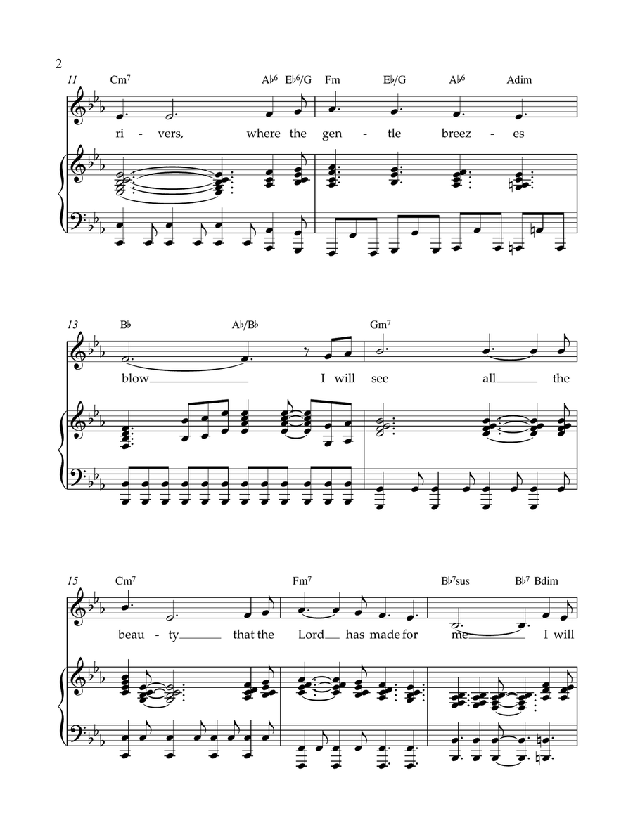 I Will Walk Piano, Vocal, Guitar scores gallery preview page 2