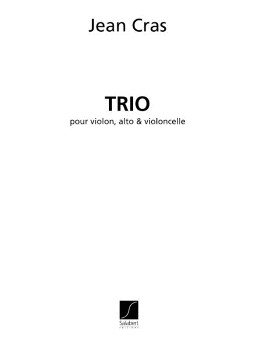 Trio, Pour Violon, Alto Et Violoncelle