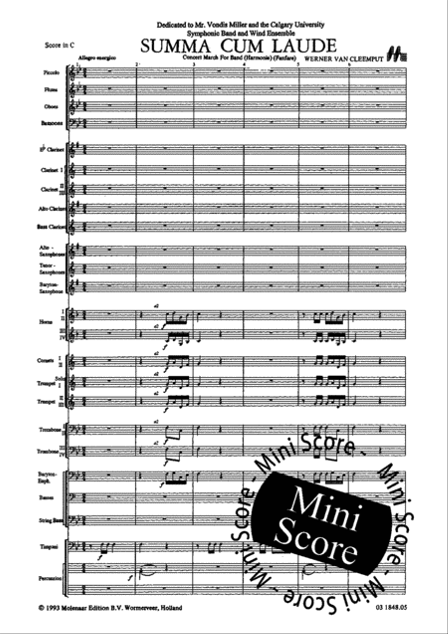 Summa Cum Laude Concert Band scores gallery preview page 7