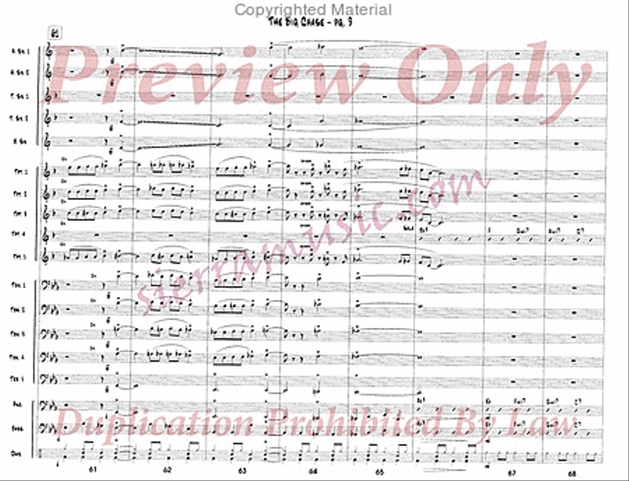 The Big Chase Jazz Ensemble scores gallery preview page 10