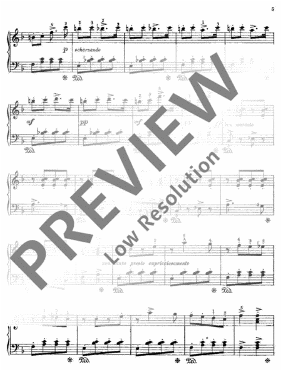 Hungarian Rhapsody No.2 E minor Piano Solo scores gallery preview page 6