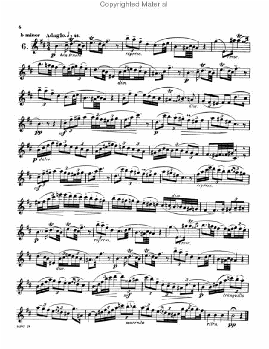 Twenty-Four Etudes Flute scores gallery preview page 3