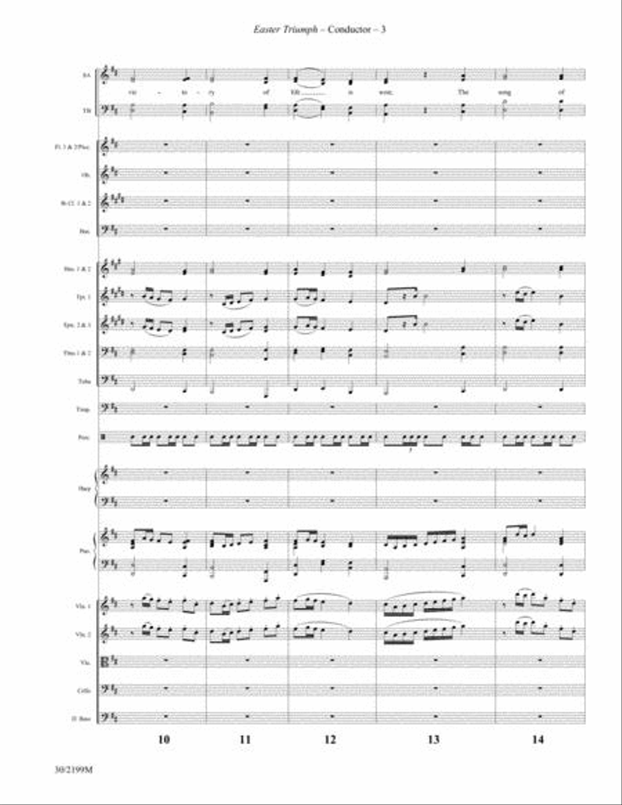 Easter Triumph - Full Orchestral Score and Parts Choir scores gallery preview page 3