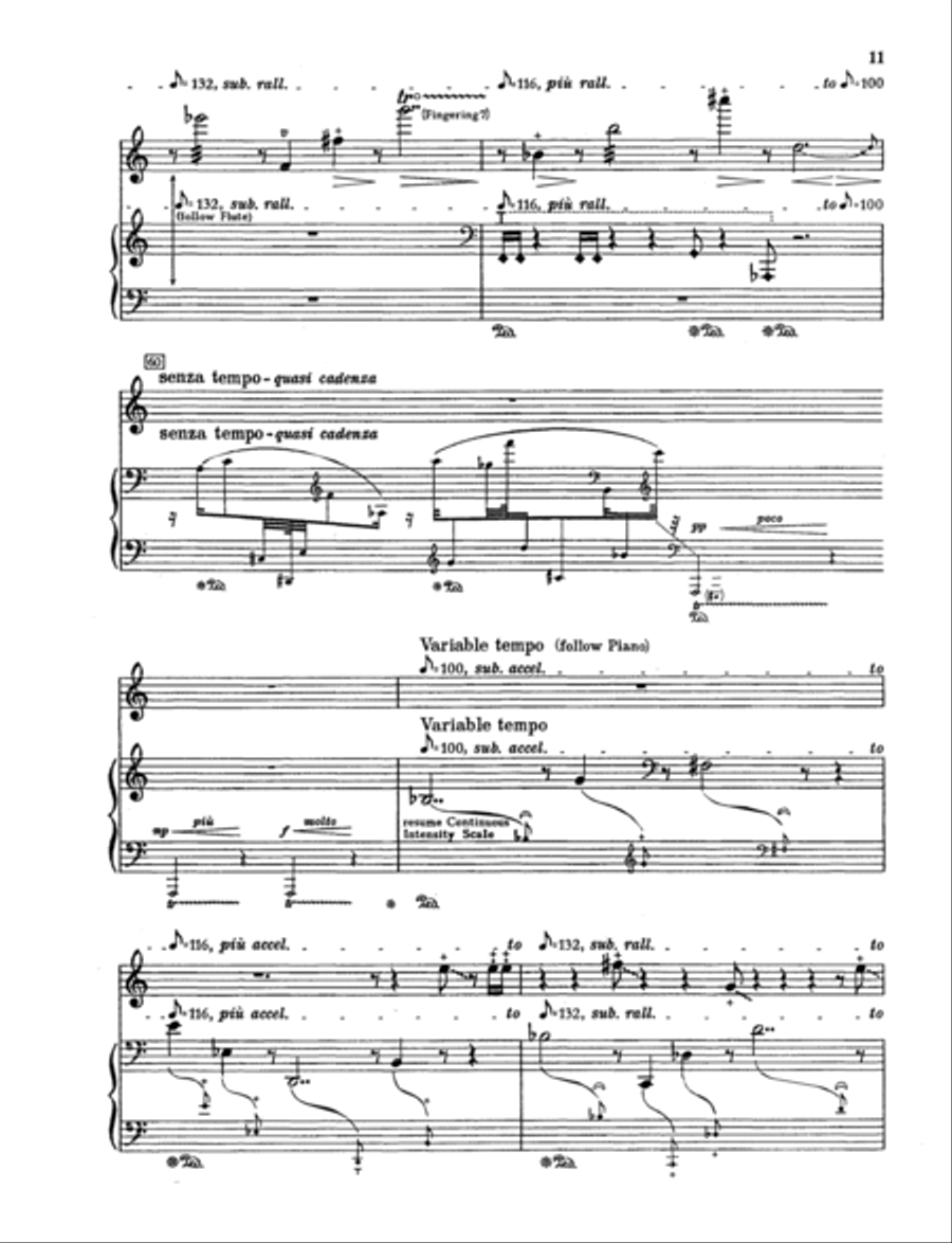 Cursive Cursive Flute Solo scores gallery preview page 12