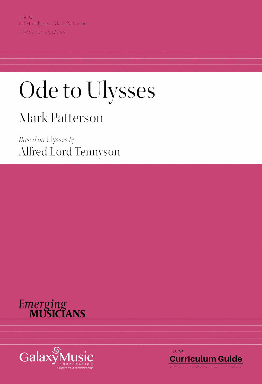 Ode to Ulysses 3-Part scores gallery preview page 1