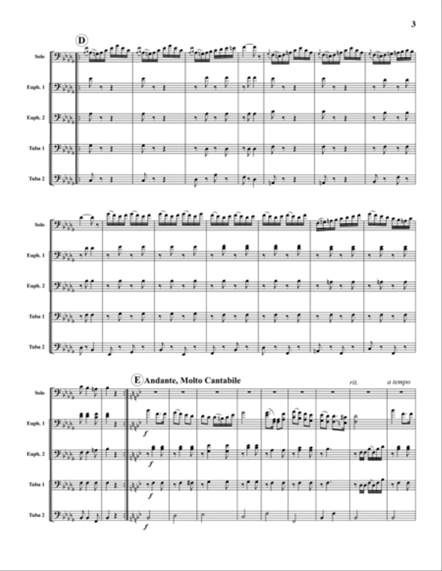 Czardas Czardas Tuba Quartet scores gallery preview page 3