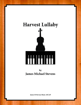 Book cover for Harvest Lullaby - Violin & Piano