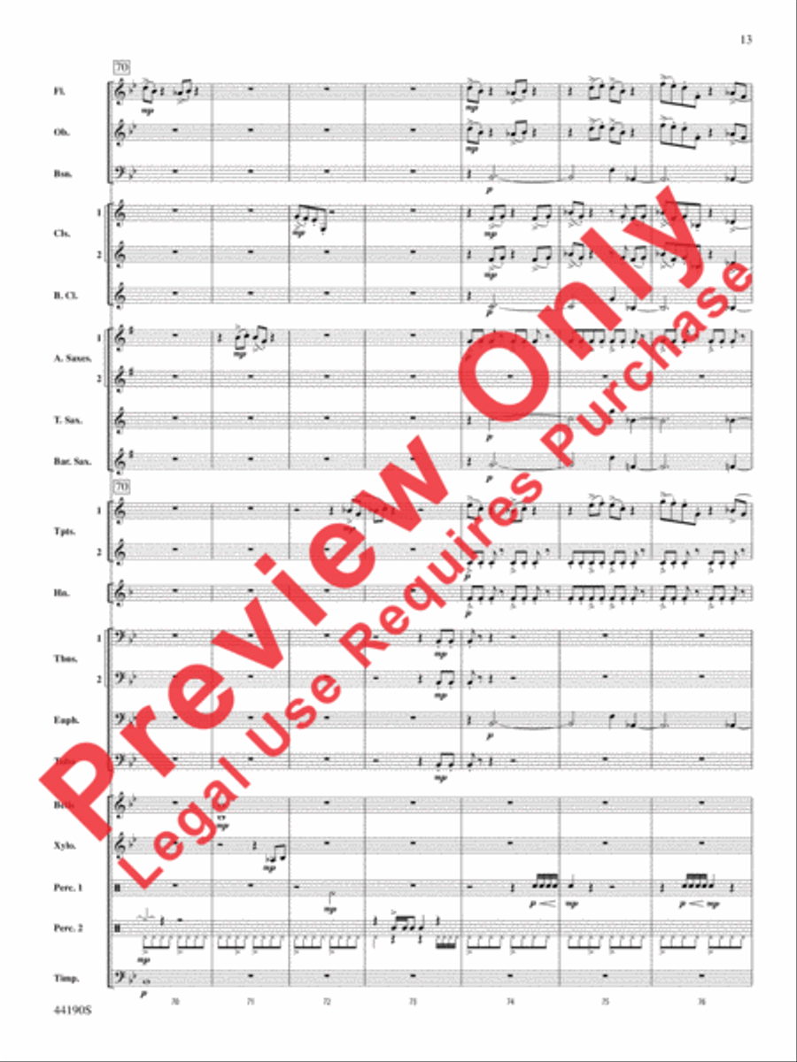 Dynamo Concert Band scores gallery preview page 14