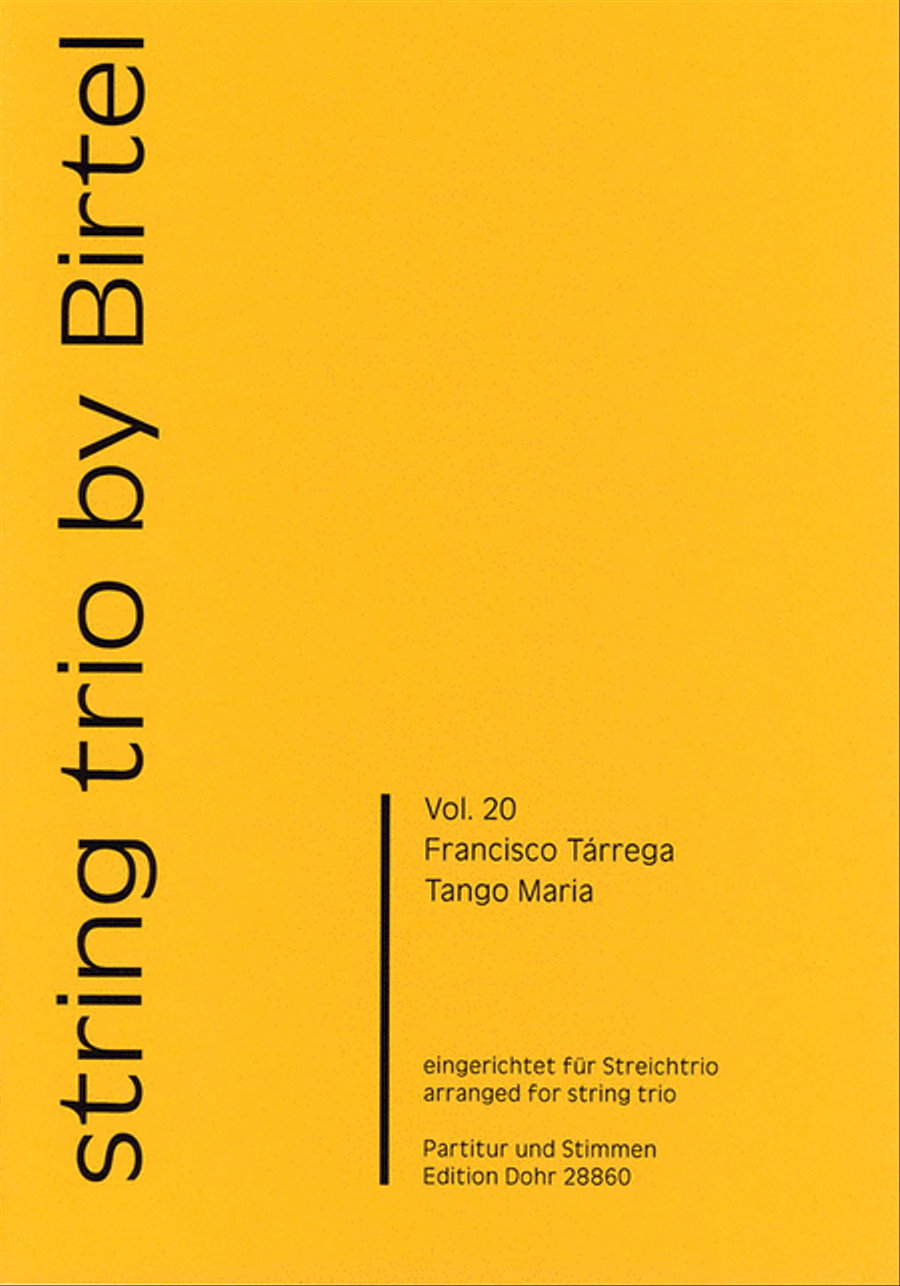 Tango Maria (für Streichtrio) String Trio scores gallery preview page 1