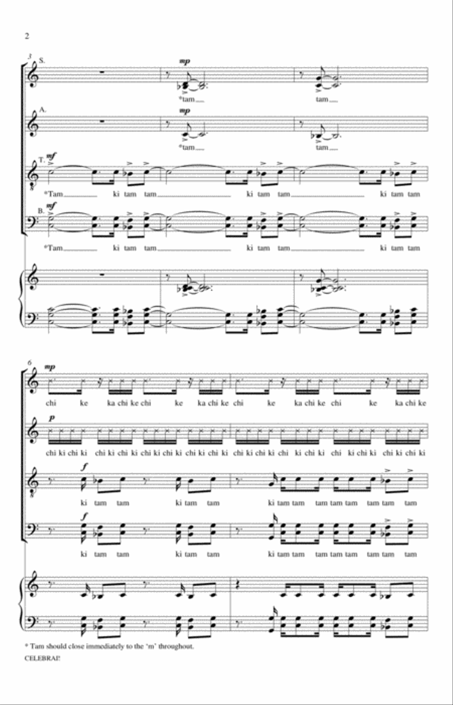 Celebrai Celebrai 4-Part scores gallery preview page 2