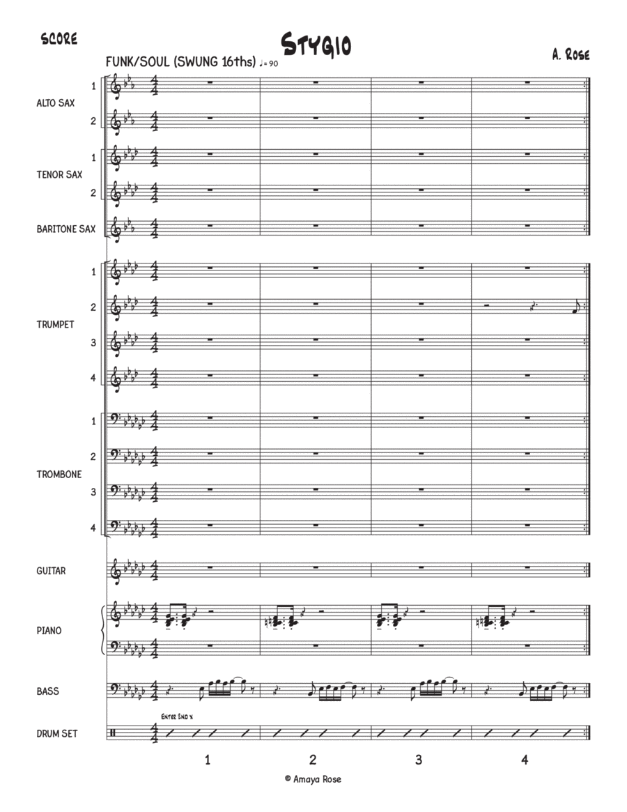 Stygio Jazz Ensemble scores gallery preview page 1