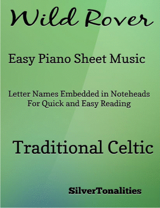 Book cover for Wild Rover Easy Piano Sheet Music