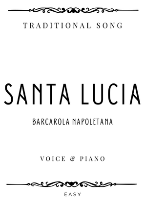 Cottrau - Santa Lucia (Traditional Neapolitan Song) in C Major - Easy