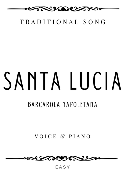 Cottrau - Santa Lucia (Traditional Neapolitan Song) in C Major - Easy image number null