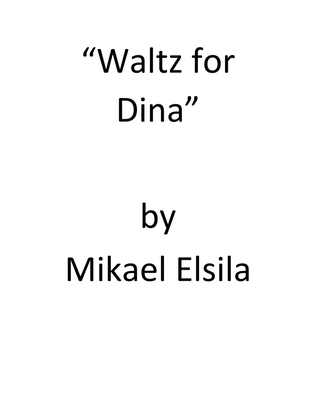 Book cover for Waltz for Dina