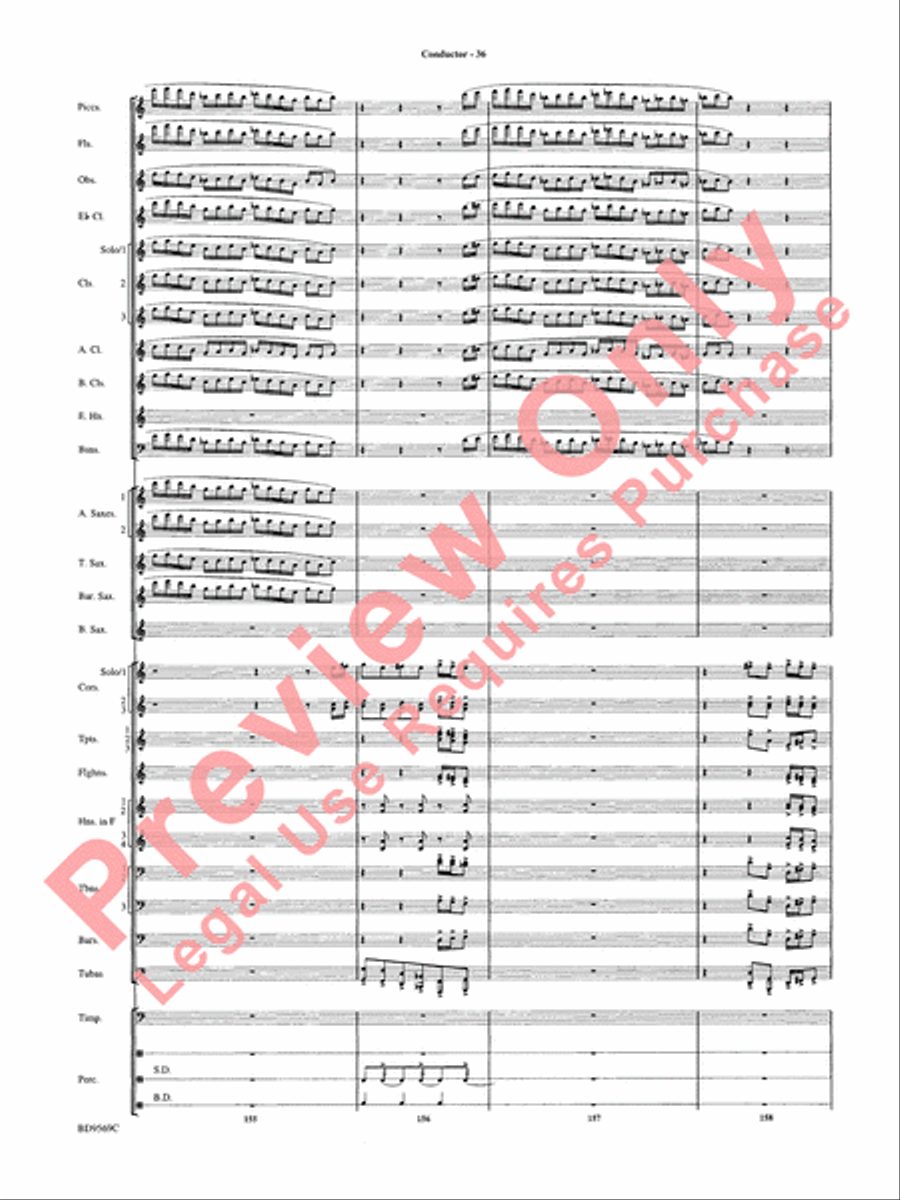 Jericho Concert Band scores gallery preview page 41