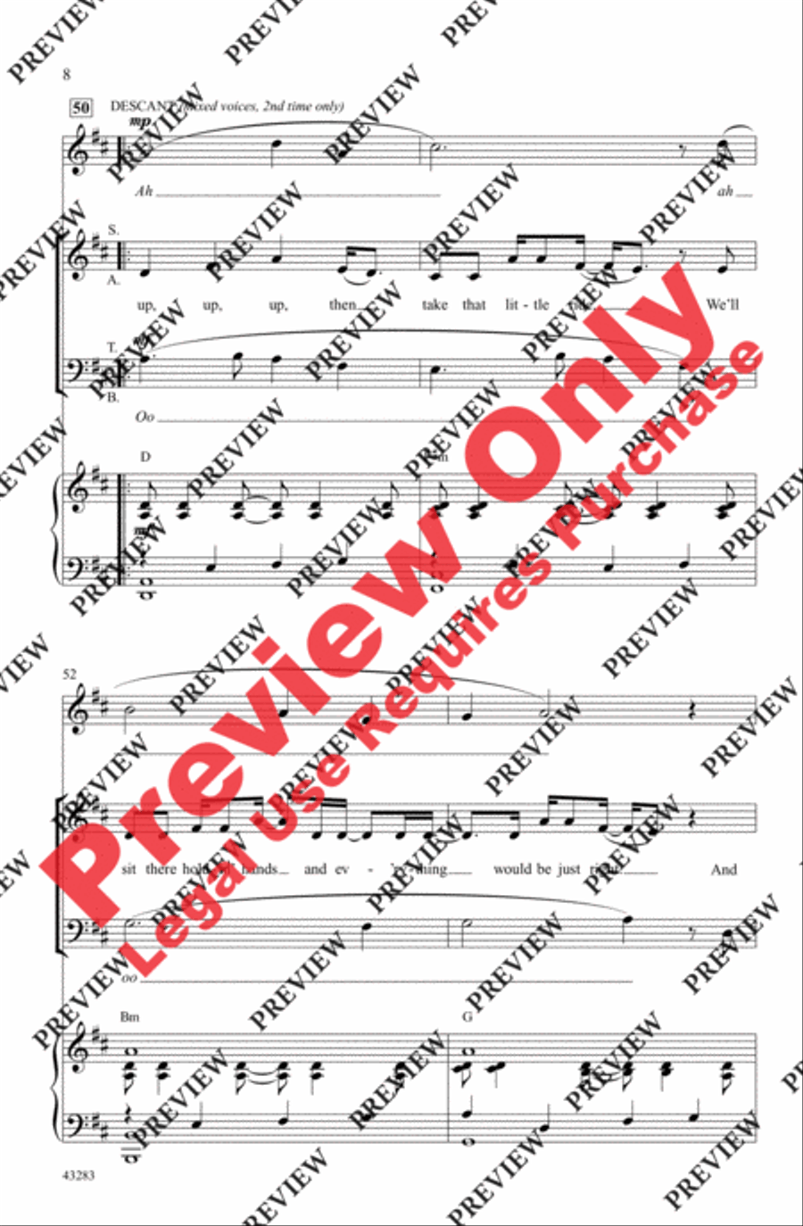 Clouds - SoundTrax CD (CD only) Choir scores gallery preview page 8
