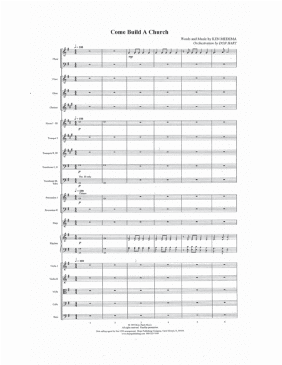 Come Build a Church Choir scores gallery preview page 2