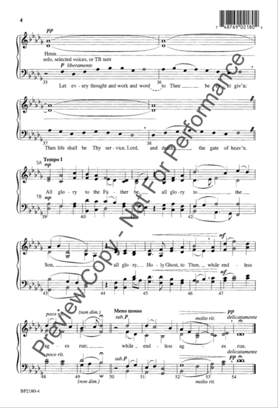 My God, Accept My Heart This Day 4-Part scores gallery preview page 5