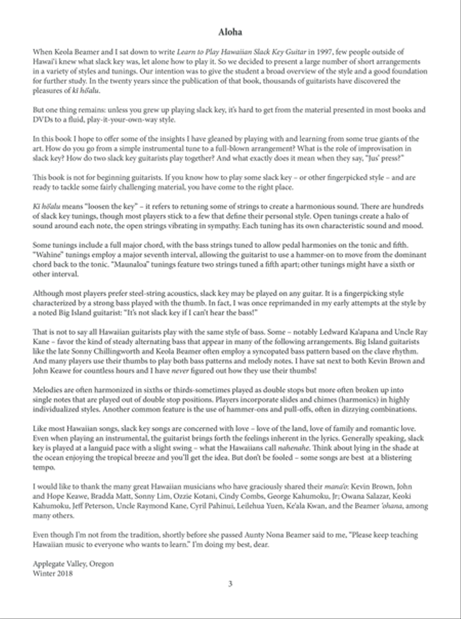 Mastering Hawaiian Slack Key Guitar Guitar scores gallery preview page 4