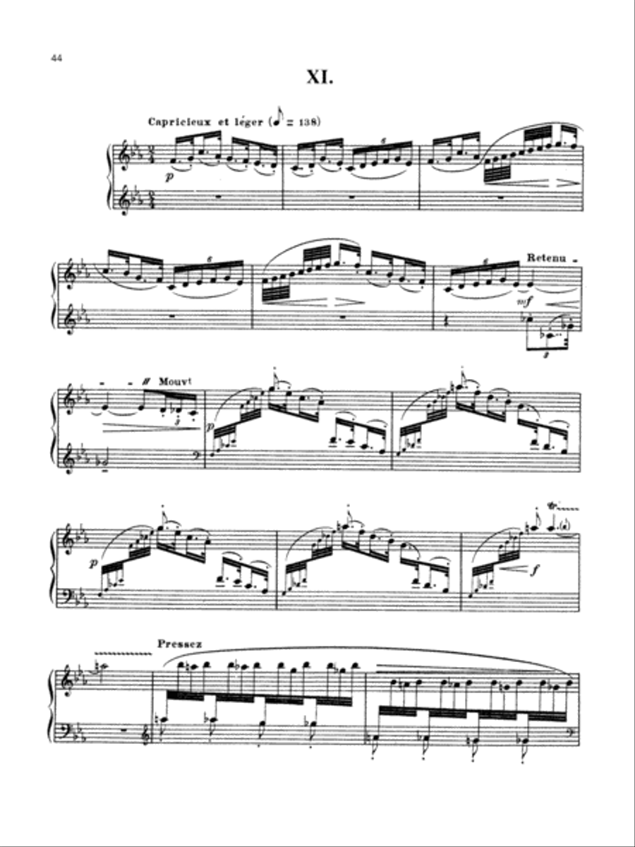 Debussy: Prelude - Book I, No. 11 Piano Solo scores gallery preview page 1