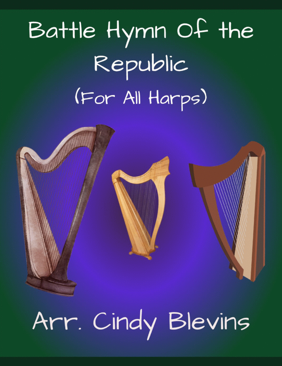 Battle Hymn of the Republic, for Lap Harp Solo Lap Harp scores gallery preview page 1