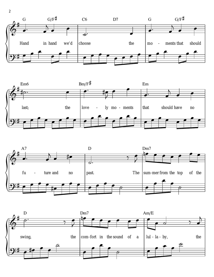 Hands Of Time Easy Piano scores gallery preview page 2