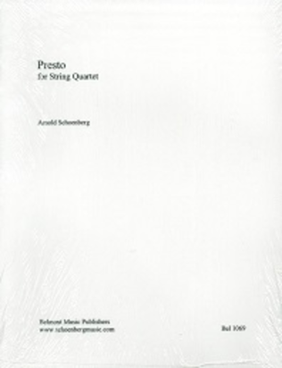 Book cover for Presto for String Quartet