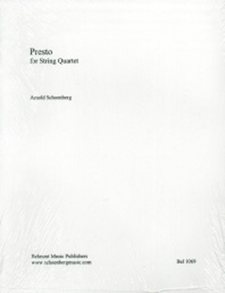 Presto for String Quartet image number null