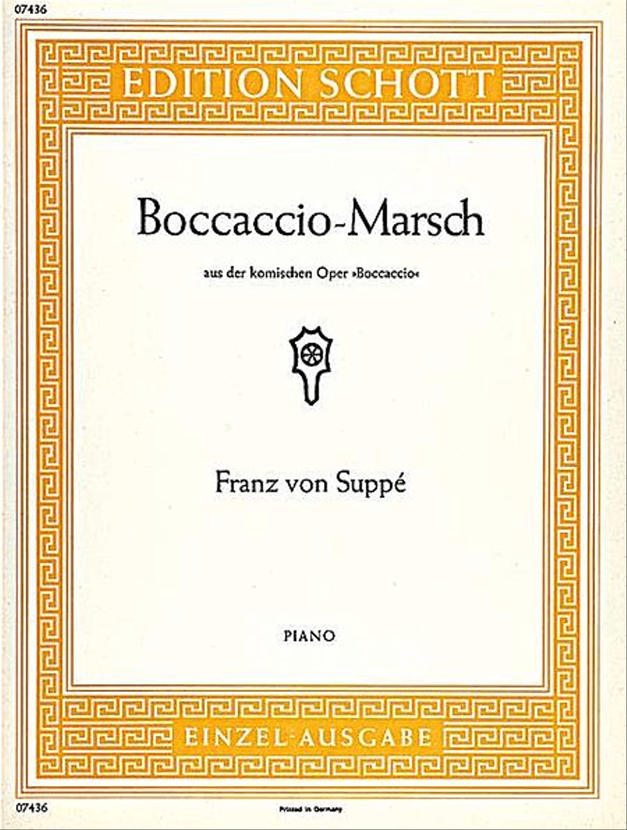 Boccaccio Piano Solo scores gallery preview page 1