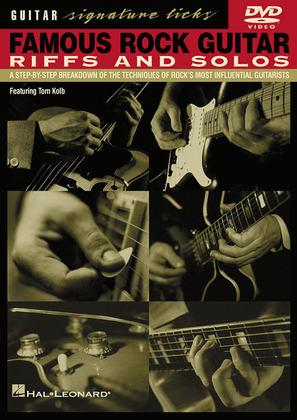 Book cover for Famous Rock Guitar Riffs and Solos