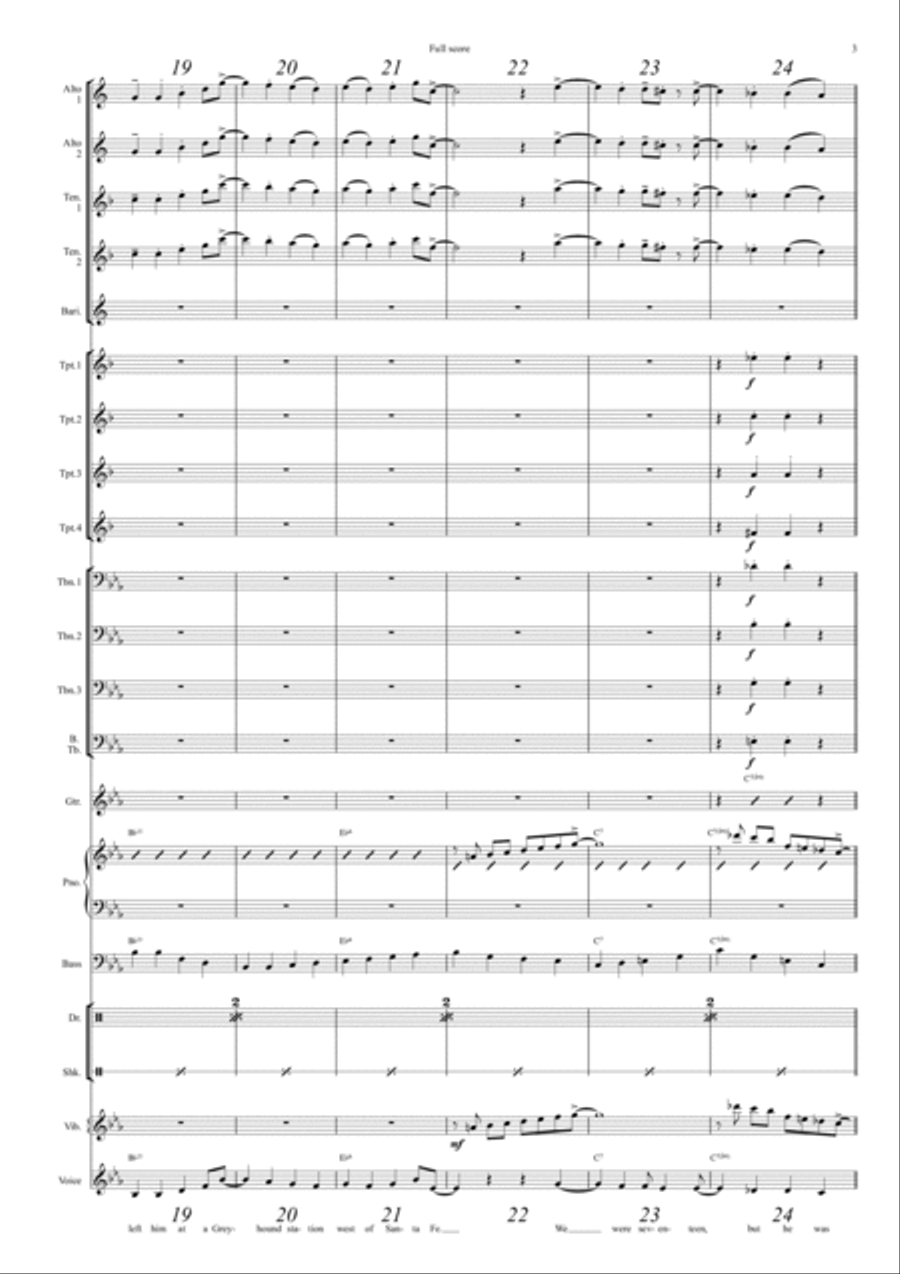 Another Day Of Sun Jazz Ensemble scores gallery preview page 3