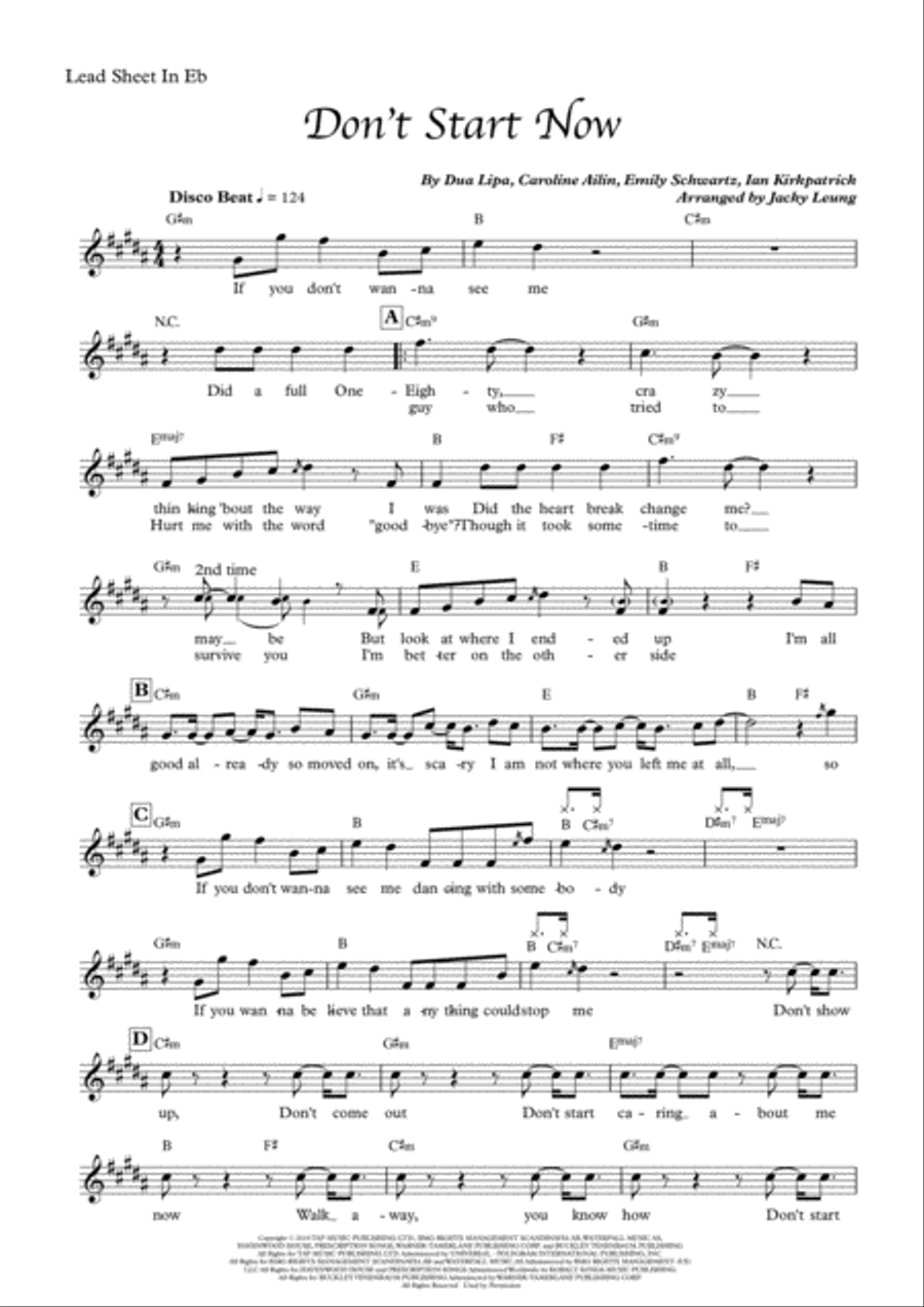 Don't Start Now Woodwind Duet scores gallery preview page 2